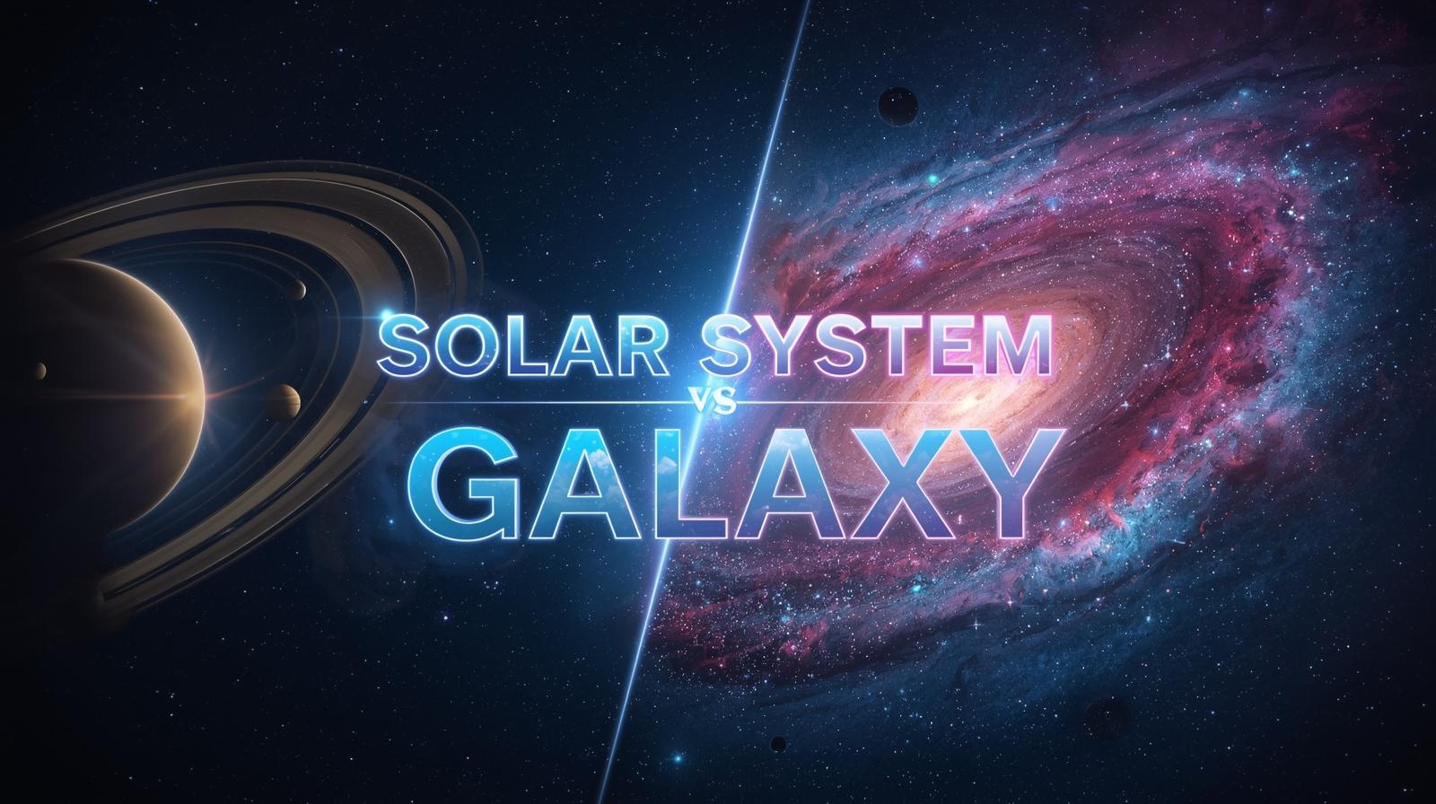 Solar System vs Galaxy: Complete Understanding Space