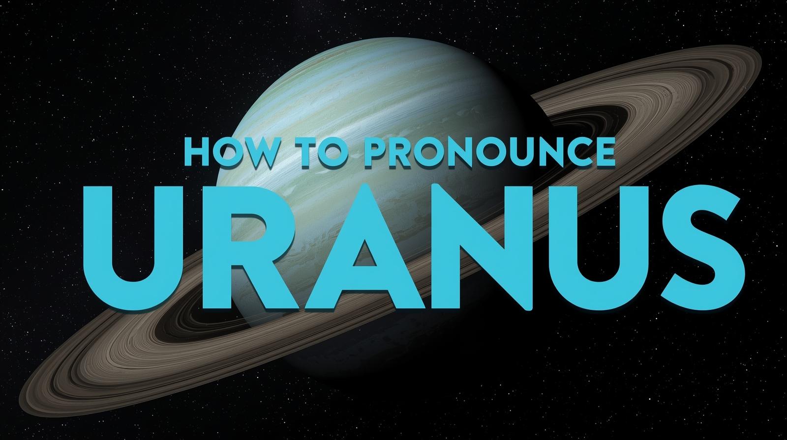 How to pronounce the planet Uranus the Right Way